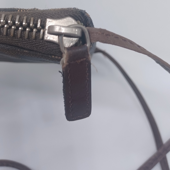 Authentic FENDI Vintage Zucca Pattern Short Wallet with Crossbody strap - Picture 13 of 15